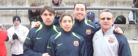 Rosalia and image appear where Xavi, Raul and Miguel Angel Torralba Sabaté